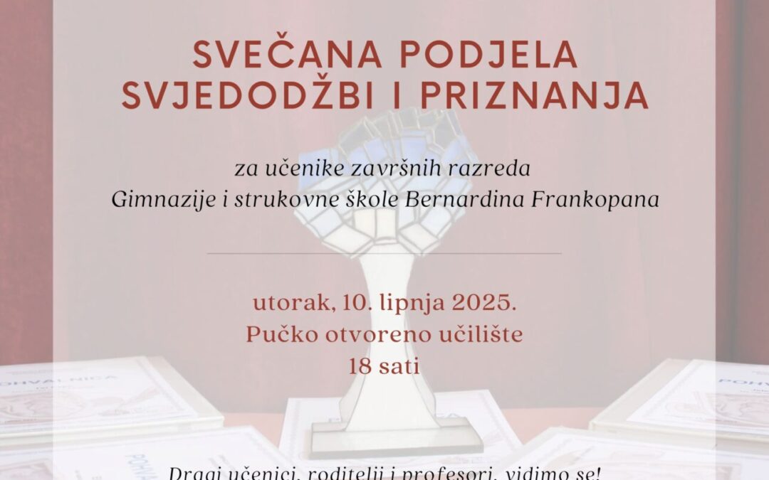 Svečana podjela svjedodžbi