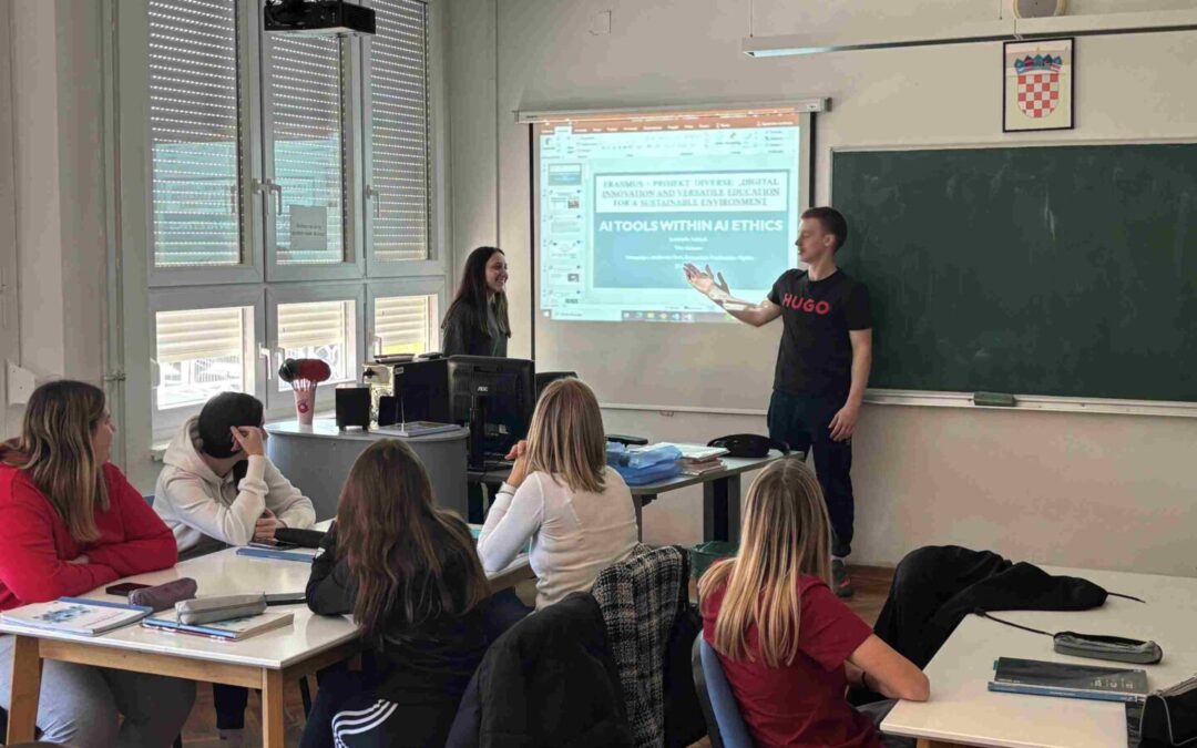 Učenici razvijali digitalne vještine i učili o etičkoj primjeni umjetne inteligencije u sklopu Erasmus+ projekta DIVERSE