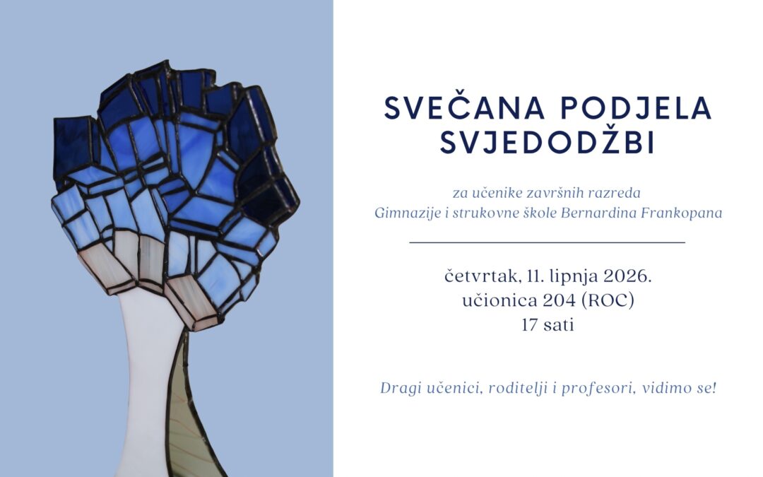 Svečana podjela svjedodžbi učenicima završnih
